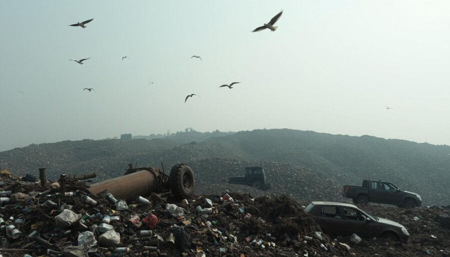 Dawne wysypisko śmieci zwałka