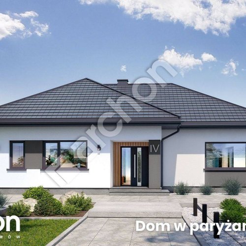 Ta nowoczesna parterówka zachwyca elegancją i funkcjonalnością  – zobacz ten projekt domu ARCHON+