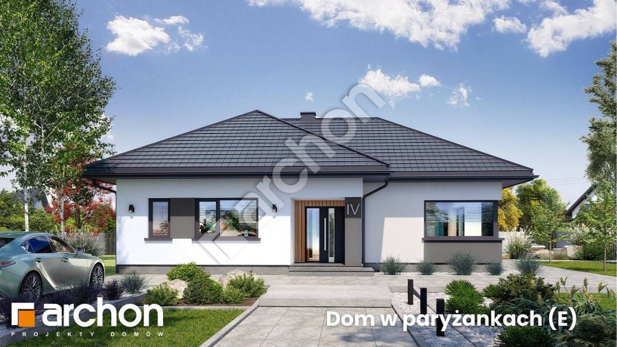 Ta nowoczesna parterówka zachwyca elegancją i funkcjonalnością  – zobacz ten projekt domu ARCHON+